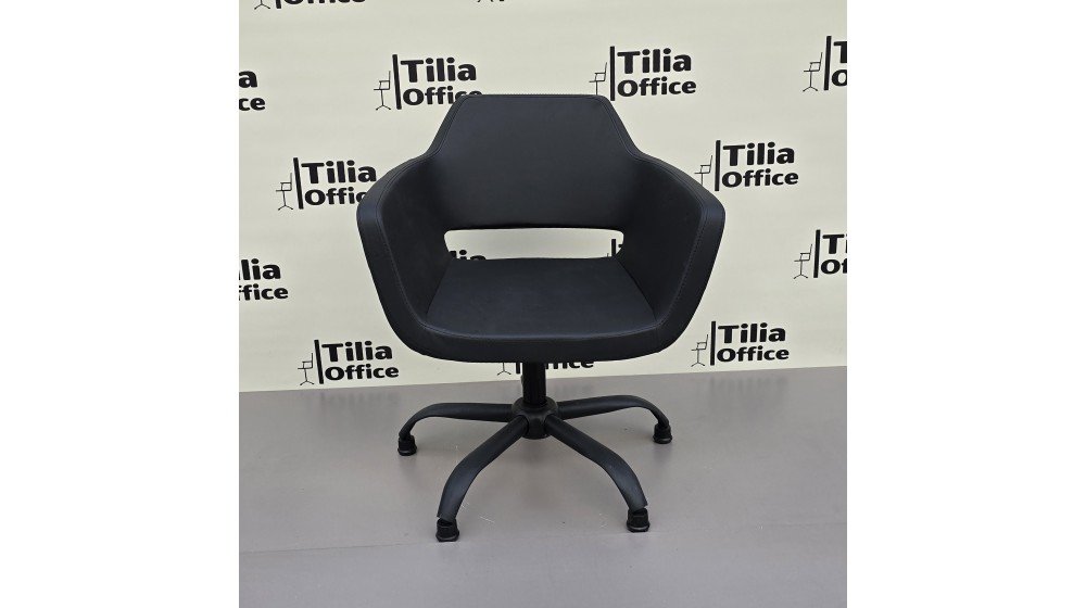 Tilia Pasific serisi modern kuaför ve güzellik salonu müşteri koltuğu, krom sabit yonca ayaklı.